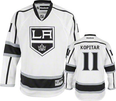 durable Los Angeles Kings 11 Anze Kopitar White Road NHL Hockey Jersey